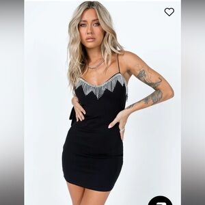 Princess Polly Jared Mini Dress Black